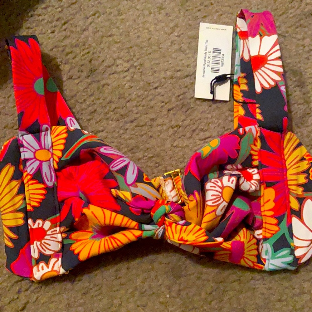 Montce swim NWT janeane floral Kayla bikini top